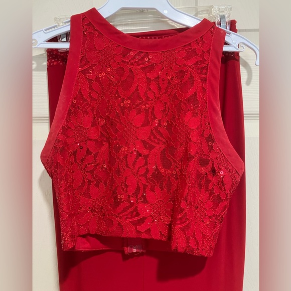 Two Piece Prom Gown - Size 1 - Picture 5 of 6